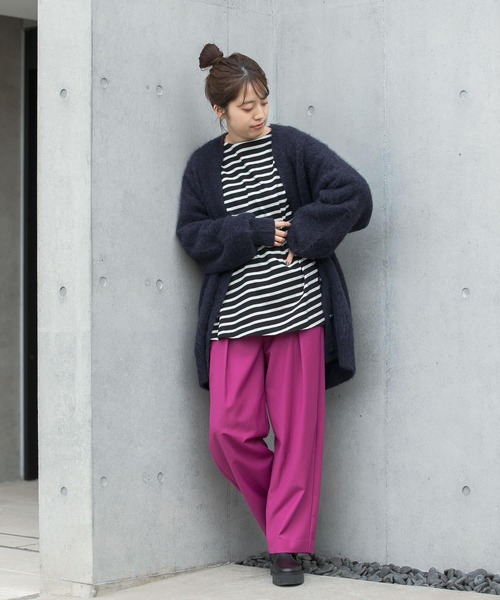 LAATO（ラート）の「MOFUMOFU CARDIGAN（カーディガン/ボレロ・レディース・グレー/ネイビー・FREE）」の10枚目の写真