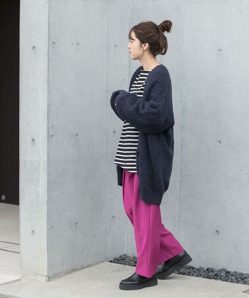 LAATO（ラート）の「MOFUMOFU CARDIGAN（カーディガン/ボレロ・レディース・グレー/ネイビー・FREE）」の15枚目の写真