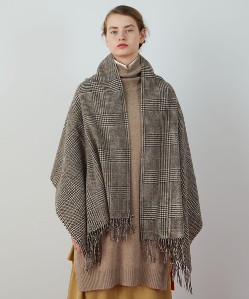 FRAPBOIS（フラボア）の「ウールマフラー（ストール/ショール・レディース・レッド系その他/ブラック系その他/グリーン系その他/ブラウン系その他・FREE）」の3枚目の写真