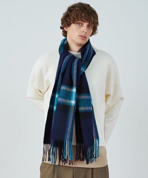 FRAPBOIS（フラボア）の「ウールマフラー（ストール/ショール・レディース・レッド系その他/ブラック系その他/グリーン系その他/ブラウン系その他・FREE）」の4枚目の写真