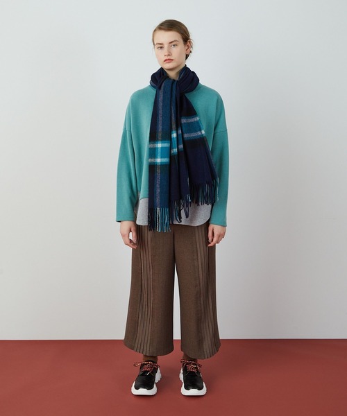 FRAPBOIS（フラボア）の「ウールマフラー（ストール/ショール・レディース・レッド系その他/ブラック系その他/グリーン系その他/ブラウン系その他・FREE）」の12枚目の写真