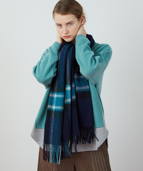 FRAPBOIS（フラボア）の「ウールマフラー（ストール/ショール・レディース・レッド系その他/ブラック系その他/グリーン系その他/ブラウン系その他・FREE）」の15枚目の写真