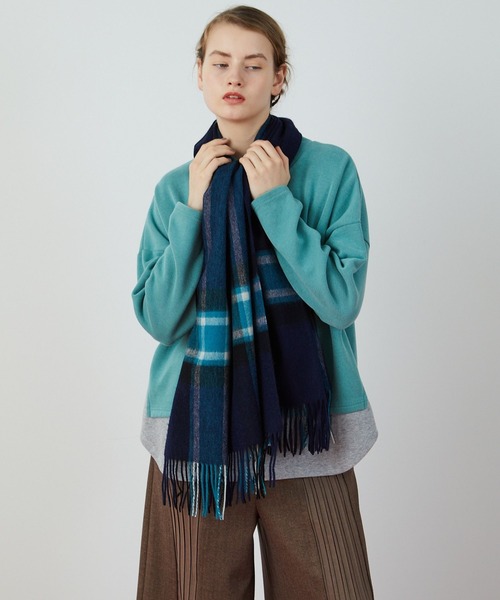 FRAPBOIS（フラボア）の「ウールマフラー（ストール/ショール・レディース・レッド系その他/ブラック系その他/グリーン系その他/ブラウン系その他・FREE）」の22枚目の写真