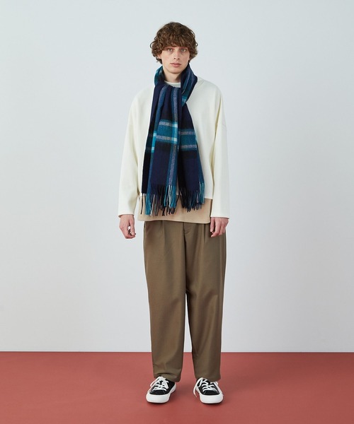 FRAPBOIS（フラボア）の「ウールマフラー（ストール/ショール・レディース・レッド系その他/ブラック系その他/グリーン系その他/ブラウン系その他・FREE）」の8枚目の写真