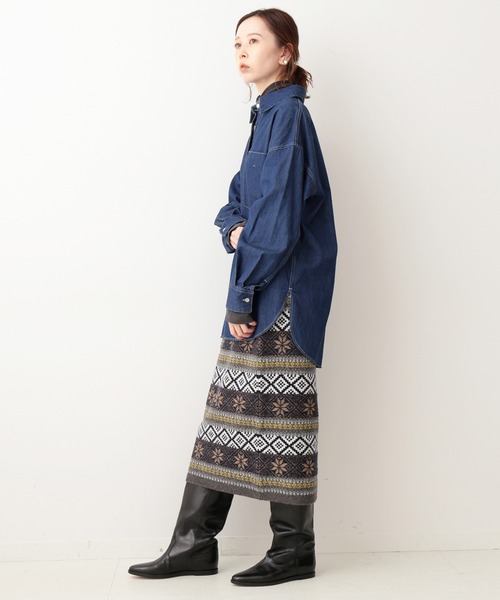 【新品タグ付き】IENA イエナ ライトオンスデニム オーバーサイズシャツ IENA（イエナ）の「ライトオンスデニムシャツ◇（シャツ