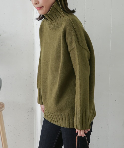 URBAN RESEARCH DOORS(アーバンリサーチドアーズ)の「【一部WEB限定カラー】【別注】Island Tides×DOORS タートルネックニット(ニット/セーター・レディース・グレー/オリーブ/イエロー/ナチュラル/ベージュ・34)」の20枚目の写真