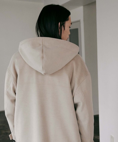 nowm(ノウム)の「【nowm】MELTON LONG DUFFLE COAT / ダッフルコート(ダッフルコート・メンズ・アイボリー/ネイビー・F)」の21枚目の写真
