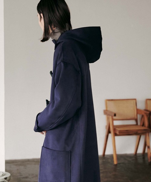 nowm(ノウム)の「【nowm】MELTON LONG DUFFLE COAT / ダッフルコート(ダッフルコート・メンズ・アイボリー/ネイビー・F)」の6枚目の写真
