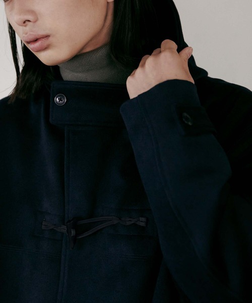 nowm(ノウム)の「【nowm】MELTON LONG DUFFLE COAT / ダッフルコート(ダッフルコート・メンズ・アイボリー/ネイビー・F)」の11枚目の写真
