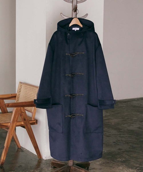 nowm(ノウム)の「【nowm】MELTON LONG DUFFLE COAT / ダッフルコート(ダッフルコート・メンズ・アイボリー/ネイビー・F)」の13枚目の写真