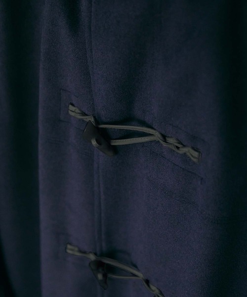nowm(ノウム)の「【nowm】MELTON LONG DUFFLE COAT / ダッフルコート(ダッフルコート・メンズ・アイボリー/ネイビー・F)」の16枚目の写真