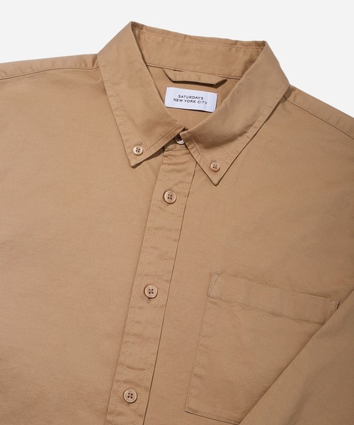 Saturdays NYC（サタデーズ ニューヨークシティ ）の「Crosby Twill Button Down（シャツ/ブラウス・メンズ・ホワイト/ブラック/キナリ・X-SMALL/S/M/L/XL）」の8枚目の写真