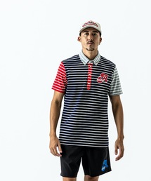 ACANTHUS（アカンサス）の「Acanthus×muta:クレージーボーダー B.Dポロ（ポロシャツ）」