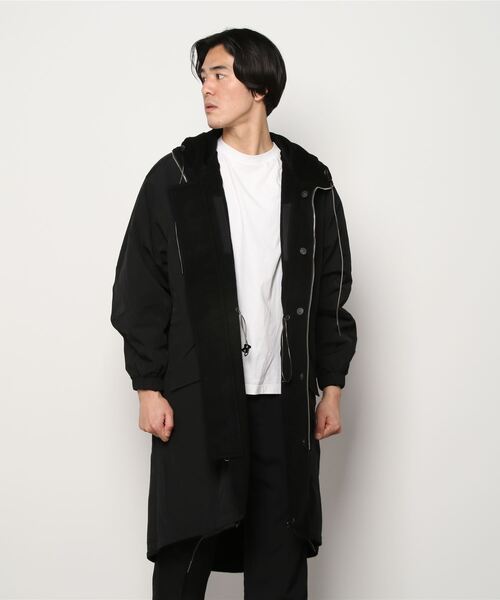 C DIEM（カルペディエム）の「C DIEM/カルペディエム/WOOL-Ny REVERSIBLE MODS モッズコート(MSO-21013)（ステンカラーコート・メンズ・キャメル/ブラック・MEDIUM/LARGE/SMALL）」の6枚目の写真