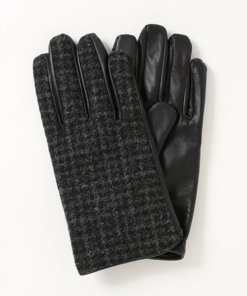 ADAM ET ROPE'（アダムエロペ）の「【MOON】レザーコンビグローブ（手袋・メンズ・ダークブラウン/ブラック・FREE）」の3枚目の写真
