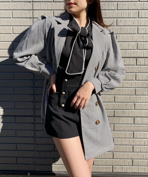 Loueme(ルエム)の「クラシカルピコレースボウタイリボンブラウス(シャツ/ブラウス・レディース・ホワイト/ブラック・FREE)」の3枚目の写真