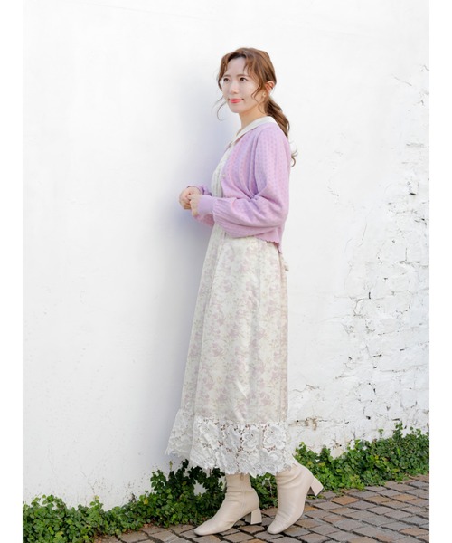 Areeam（アリーム）の「透かし編みカーディガン（カーディガン/ボレロ・レディース・ブラック/オフホワイト/イエロー/ラベンダー・FREE）」の14枚目の写真