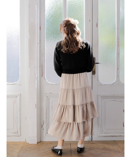 Areeam（アリーム）の「透かし編みカーディガン（カーディガン/ボレロ・レディース・ブラック/オフホワイト/イエロー/ラベンダー・FREE）」の7枚目の写真