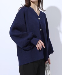 【MAISON BREEZE】春めくワイドスリーブニットカーディガン SCCH54