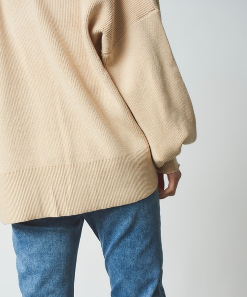 MAISON BREEZE（メゾンブリーズ）の「【MAISON BREEZE】春めくワイドスリーブニットカーディガン SCCH54（カーディガン/ボレロ・レディース・ネイビー/アイボリー・FREE）」の12枚目の写真