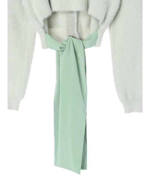 Maison de FLEUR（メゾンドフルール）の「Jasmine/ニットカーディガン（ニット/セーター・レディース・サックスブルー・FREE）」の6枚目の写真