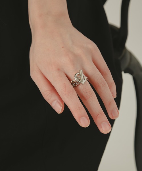 COLOR TOKYO ACCESSORIES(カラートウキョウアクセサリー)の「マンテルチェーンリング(リング・レディース・Silver/GOLD・FREE)」の4枚目の写真
