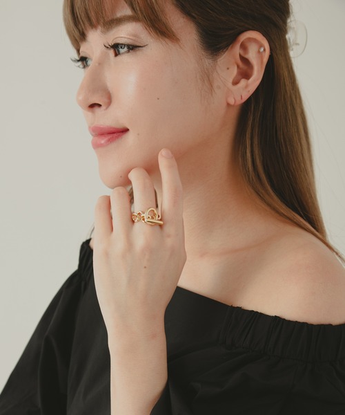 COLOR TOKYO ACCESSORIES(カラートウキョウアクセサリー)の「マンテルチェーンリング(リング・レディース・Silver/GOLD・FREE)」の7枚目の写真