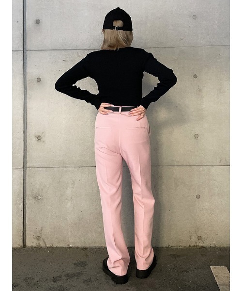 ENVYM(アンビー)の「ハートネックリブKNIT(ニット/セーター・レディース・ベージュ/ブラック/ホワイト・FREE)」の7枚目の写真