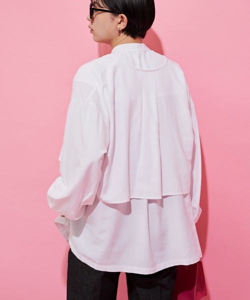 Aunt Marie's（アントマリーズ）の「2WAYヨーク取り外しブラウス（シャツ/ブラウス・レディース・ホワイト/ライトブルー/ブラック/オレンジ・FREE）」の10枚目の写真