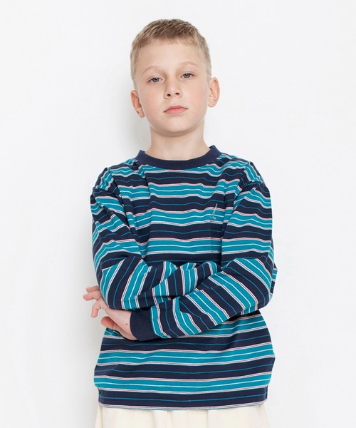 NAUTICA(ノーティカ)の「【NAUTICA/ノーティカ】マルチカラーボーダー長袖Tシャツ(Tシャツ/カットソー・キッズ・アイボリー/レッド/グリーン/ブラック・150/120/130/140)」の18枚目の写真
