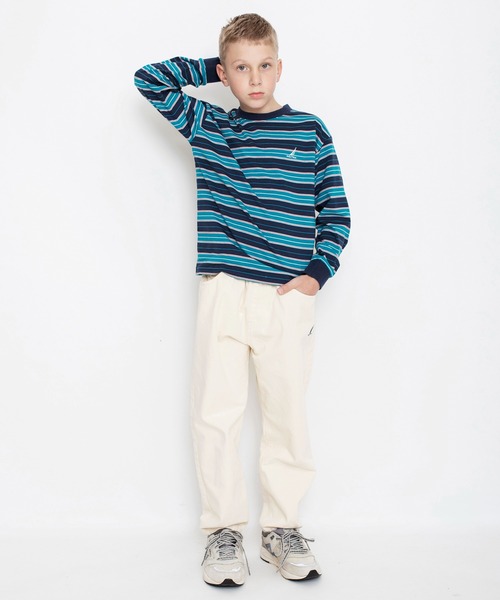 NAUTICA(ノーティカ)の「【NAUTICA/ノーティカ】マルチカラーボーダー長袖Tシャツ(Tシャツ/カットソー・キッズ・アイボリー/レッド/グリーン/ブラック・150/120/130/140)」の21枚目の写真