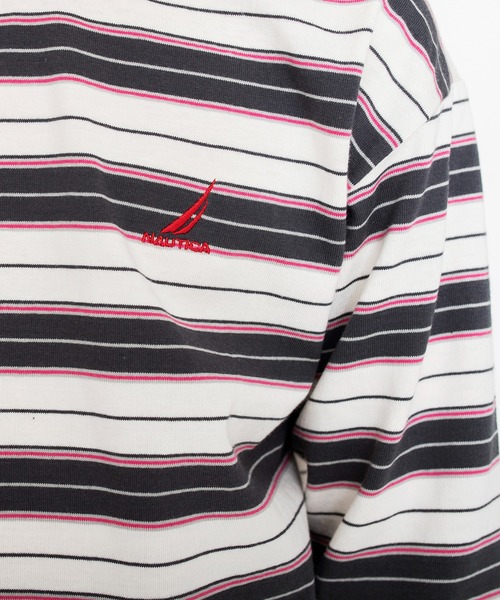 NAUTICA(ノーティカ)の「【NAUTICA/ノーティカ】マルチカラーボーダー長袖Tシャツ(Tシャツ/カットソー・キッズ・アイボリー/レッド/グリーン/ブラック・150/120/130/140)」の16枚目の写真