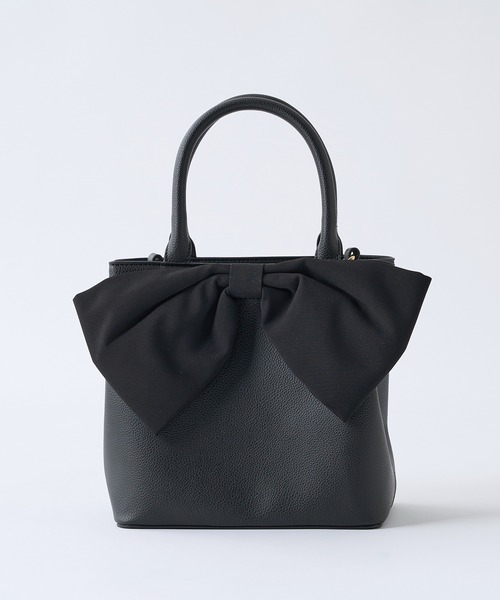 one after another NICE CLAUP(ワンアフターアナザーナイスクラップ)の「ビッグリボンミニトートバッグ(トートバッグ・レディース・アイボリー/ブラック/ナチュラル・ONE SIZE)」の18枚目の写真