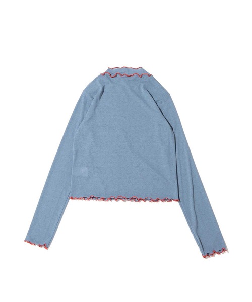 UGG（アグ）の「UGG@mos シースルーメロウロンT / アグ　シースルーメロウ　ロンティー（Tシャツ/カットソー・レディース・ホワイト/ブラック/サックスブルー・L/M）」の5枚目の写真