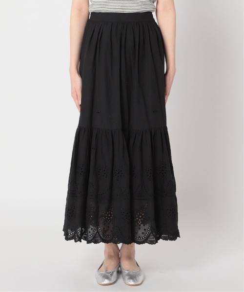 U by SPICK&SPAN（ユーバイスピックアンドスパン）の「≪追加≫カットワークレーススカート5◆（スカート・レディース・ホワイト/ブラック・38/36）」の13枚目の写真