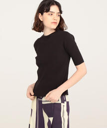 TOMORROWLAND  | コットンストレッチリブ クルーネックプルオーバー(ニット/セーター)