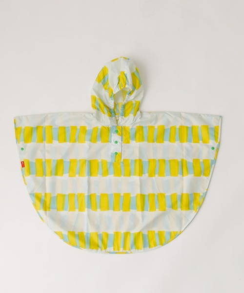 392 plusm（サンキューニプリュスエム）の「【392plusm】キッズ PONCHO Sサイズ / 子供 レインポンチョ（レインコート/ポンチョ・キッズ・ピンク/ブラック/イエロー/ミント・フリー）」の3枚目の写真