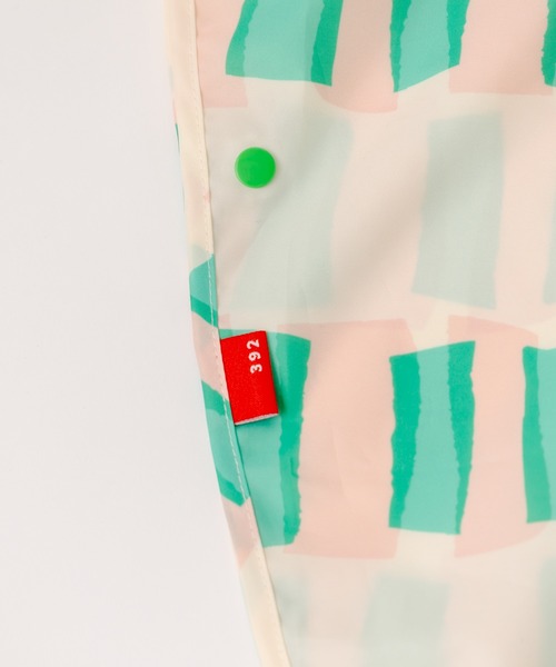 392 plusm（サンキューニプリュスエム）の「【392plusm】キッズ PONCHO Sサイズ / 子供 レインポンチョ（レインコート/ポンチョ・キッズ・ピンク/ブラック/イエロー/ミント・フリー）」の6枚目の写真