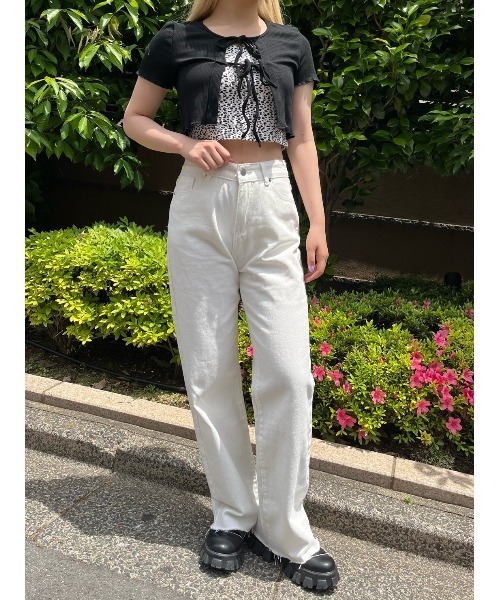 WC(ダブル シー)の「カラーデニムパンツ(デニムパンツ・レディース・ホワイト/サックスブルー/ライトグリーン・FREE)」の13枚目の写真