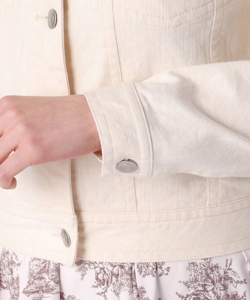 LAISSE PASSE(レッセパッセ)の「カラーデニムGジャン(デニムジャケット・レディース・キナリ・SMALL/MEDIUM)」の13枚目の写真