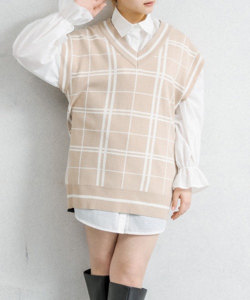 OLIVE des OLIVE（オリーブデオリーブ）の「推しベスト（ベスト・レディース・ベージュ/ミント/アイボリー・FREE）」の15枚目の写真