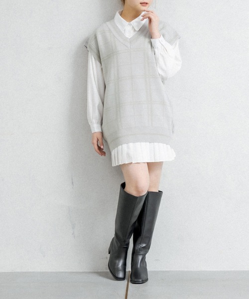 OLIVE des OLIVE（オリーブデオリーブ）の「推しベスト（ベスト・レディース・ベージュ/ミント/アイボリー・FREE）」の18枚目の写真