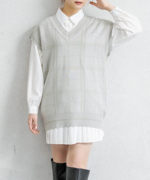 OLIVE des OLIVE（オリーブデオリーブ）の「推しベスト（ベスト・レディース・ベージュ/ミント/アイボリー・FREE）」の21枚目の写真