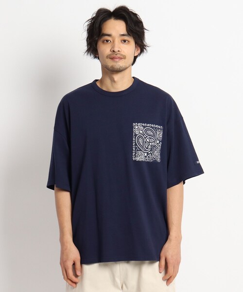 HAV-A-HANK(ハバハンク )の「◆HAV A HANK ハバハンク バンダナポケット 別注コットン半袖Tシャツ(Tシャツ/カットソー・メンズ・ブラック/ネイビー/アイボリー・02/03/04)」の4枚目の写真
