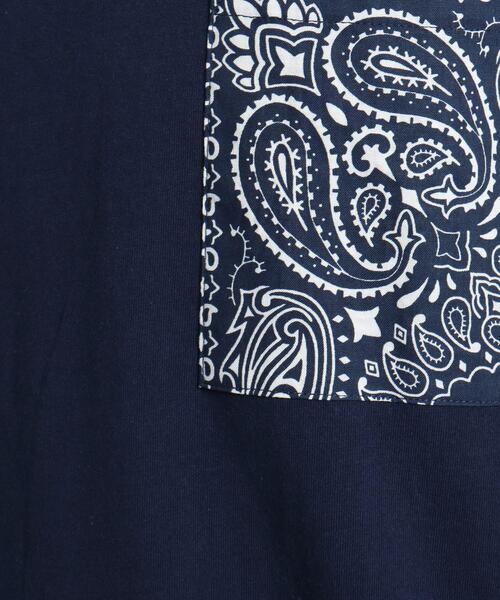 HAV-A-HANK(ハバハンク )の「◆HAV A HANK ハバハンク バンダナポケット 別注コットン半袖Tシャツ(Tシャツ/カットソー・メンズ・ブラック/ネイビー/アイボリー・02/03/04)」の10枚目の写真