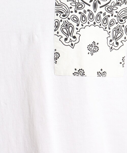 HAV-A-HANK(ハバハンク )の「◆HAV A HANK ハバハンク バンダナポケット 別注コットン半袖Tシャツ(Tシャツ/カットソー・メンズ・ブラック/ネイビー/アイボリー・02/03/04)」の12枚目の写真