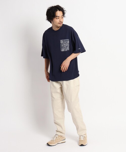 HAV-A-HANK(ハバハンク )の「◆HAV A HANK ハバハンク バンダナポケット 別注コットン半袖Tシャツ(Tシャツ/カットソー・メンズ・ブラック/ネイビー/アイボリー・02/03/04)」の15枚目の写真