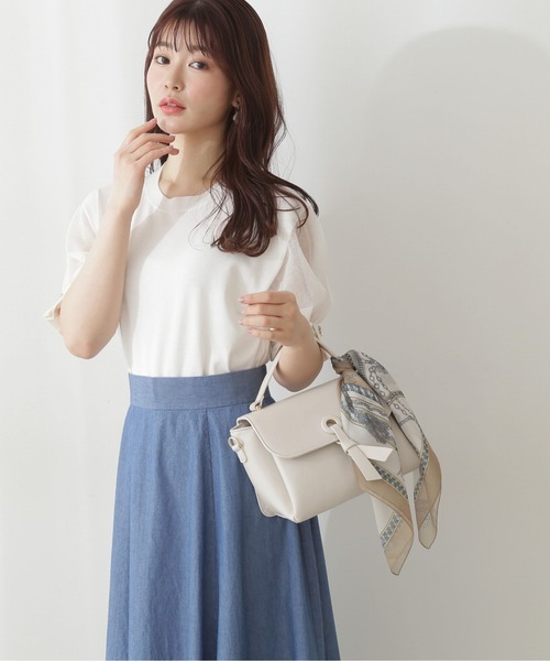 PROPORTION BODY DRESSING（プロポーションボディドレッシング）の「ドロップシアースリーブニット / 1212170308（ニット/セーター・レディース・ベージュ/パープル/ホワイト系その他・FREE）」の5枚目の写真