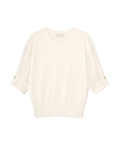 PROPORTION BODY DRESSING（プロポーションボディドレッシング）の「ドロップシアースリーブニット / 1212170308（ニット/セーター・レディース・ベージュ/パープル/ホワイト系その他・FREE）」の22枚目の写真