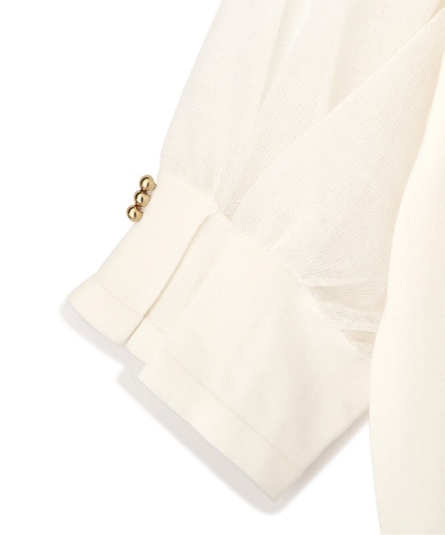 PROPORTION BODY DRESSING（プロポーションボディドレッシング）の「ドロップシアースリーブニット / 1212170308（ニット/セーター・レディース・ベージュ/パープル/ホワイト系その他・FREE）」の18枚目の写真